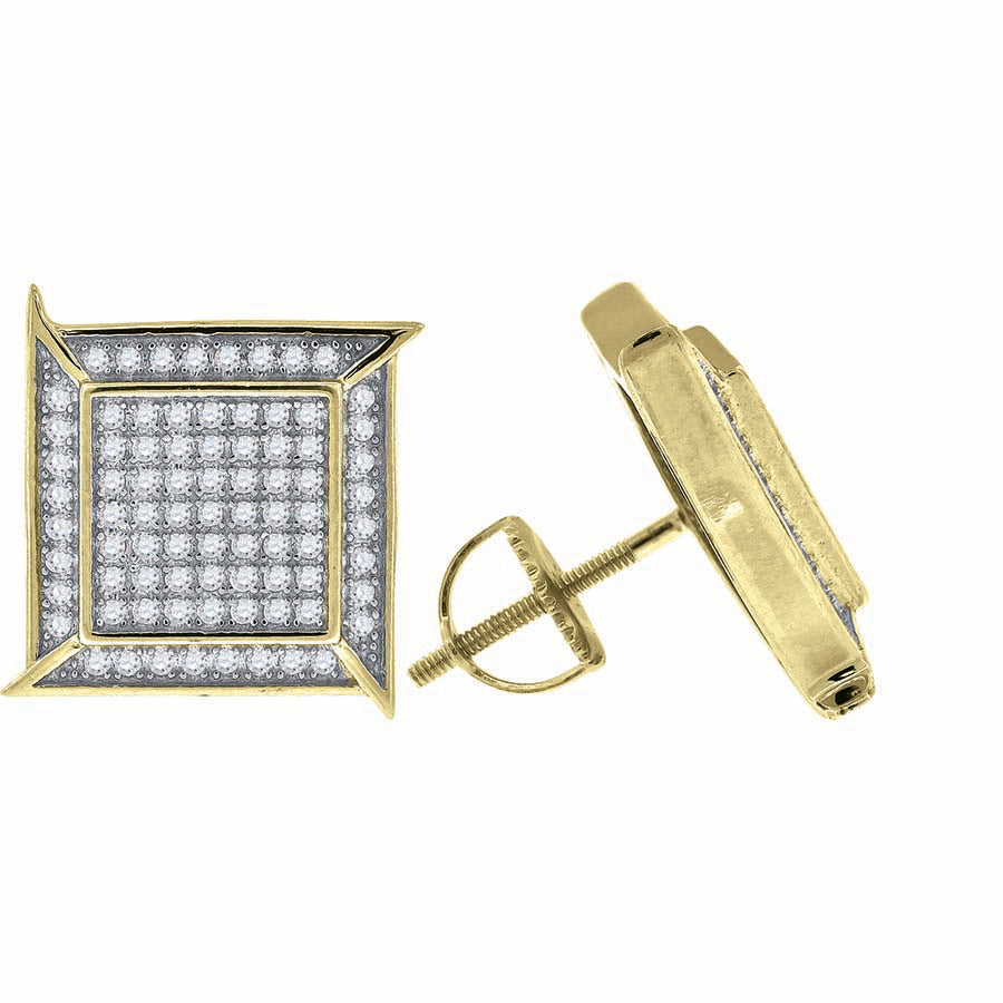 925-Earring Yellow Plating