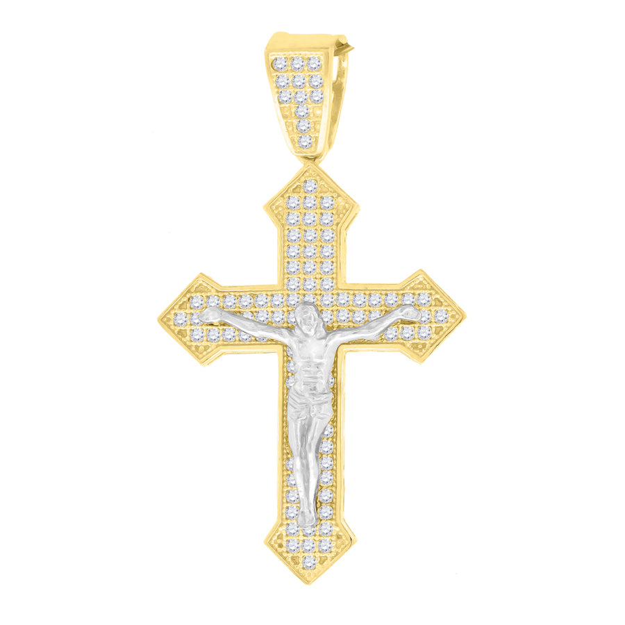 10K Gold Cz Charm