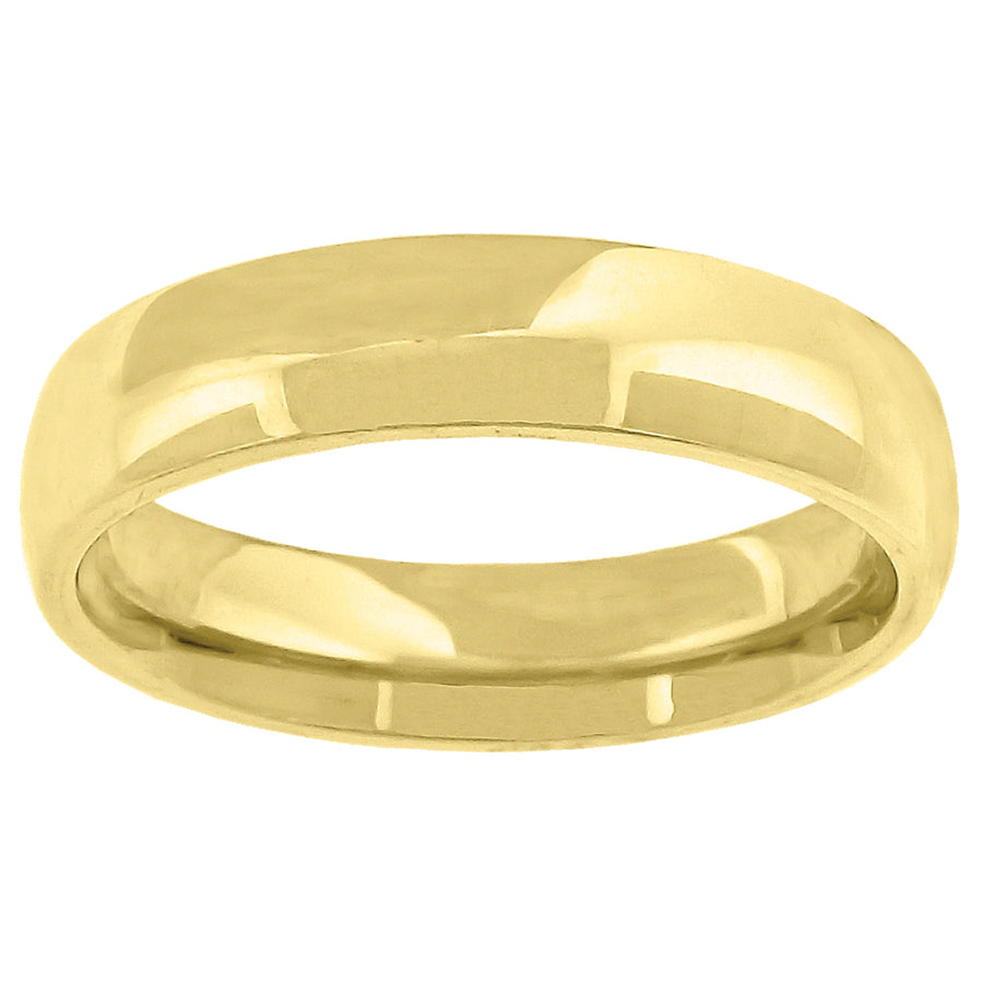 14Kt-Gold 5mm Com.Fit Wedding Band