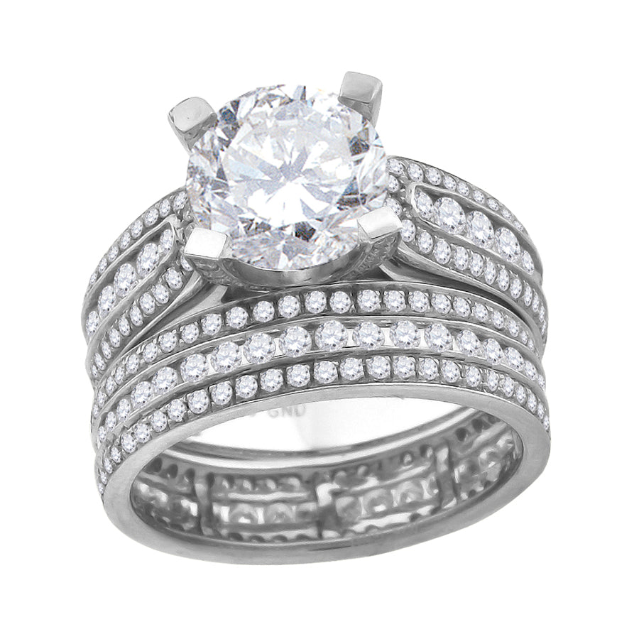 925 Sterling Silver CZ Rings S6-S9