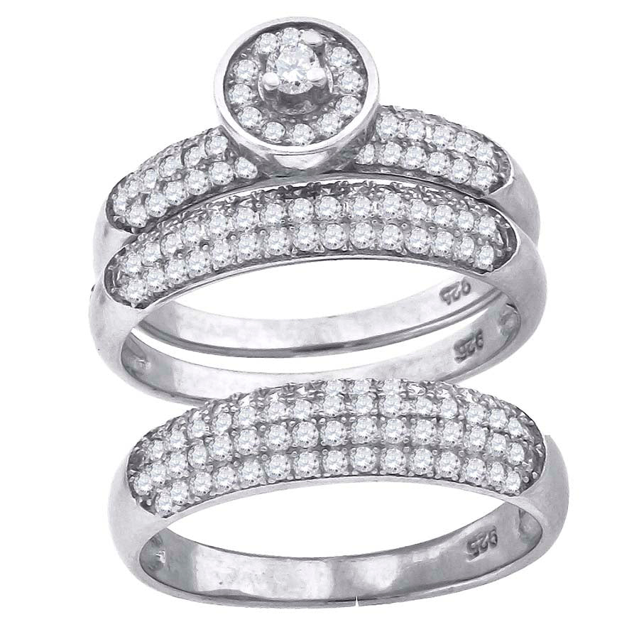 925-Cz Trio Ring