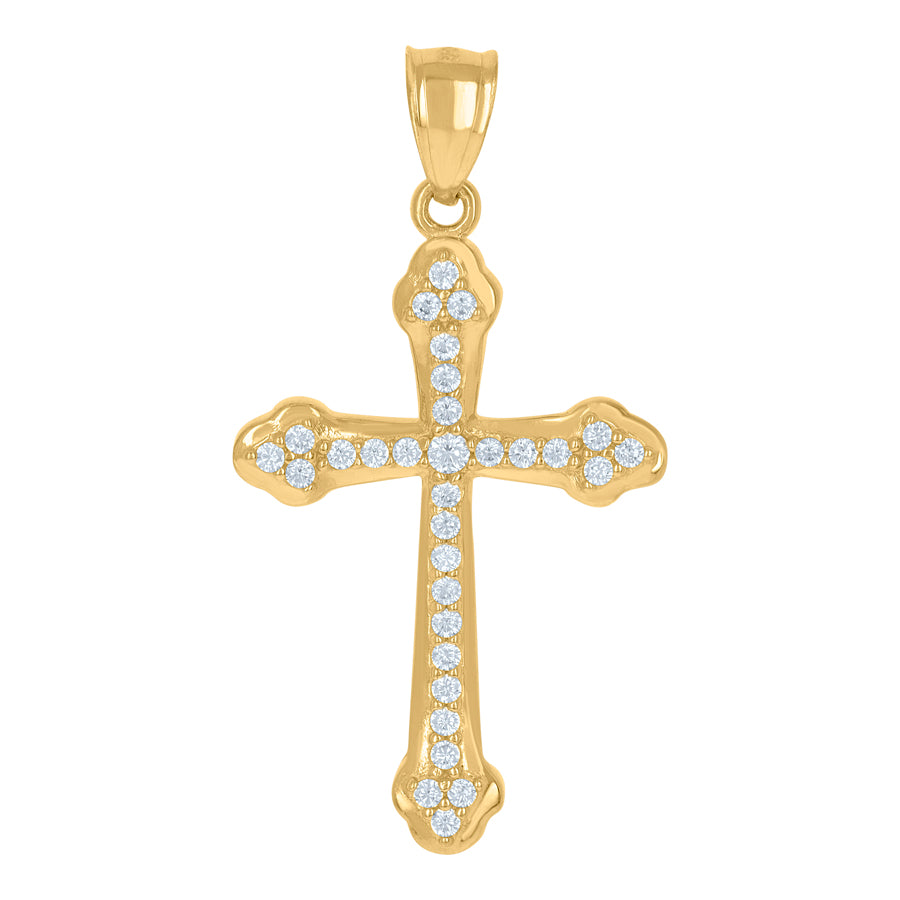 10Kt Gold Cz Pendant