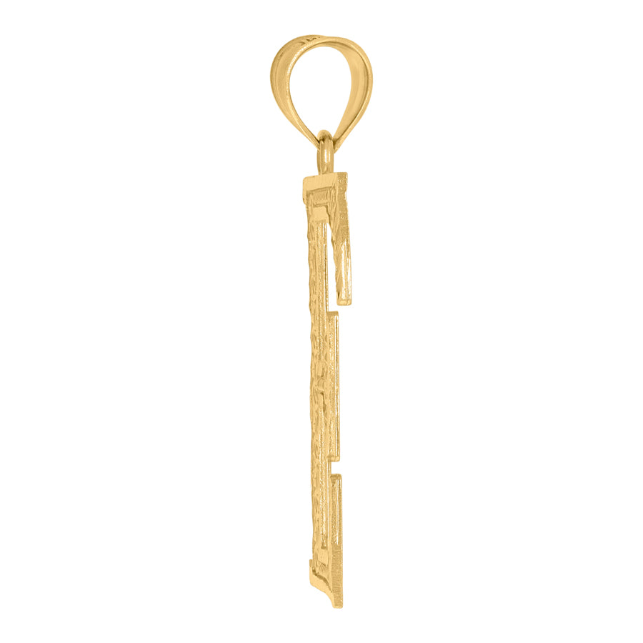 10Kt Gold Initial Letter Pendant "E"