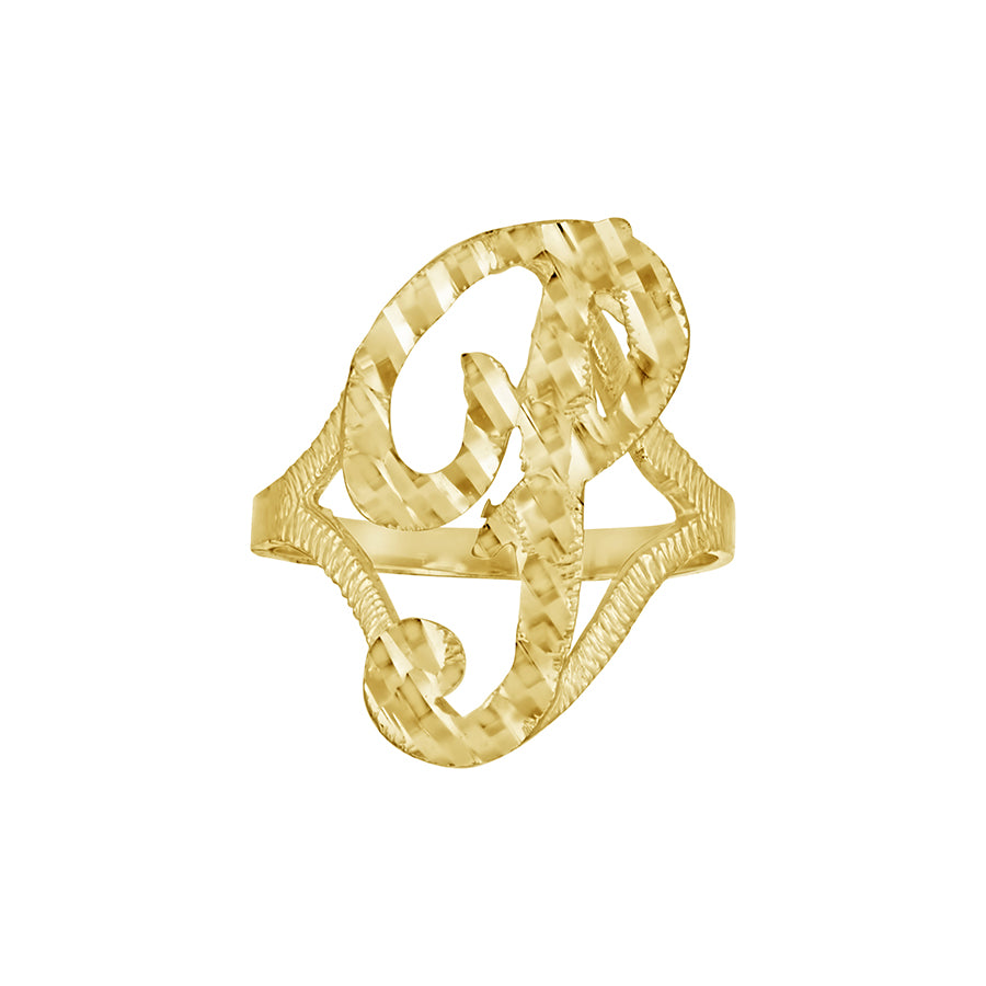 10Kt Initial Ring