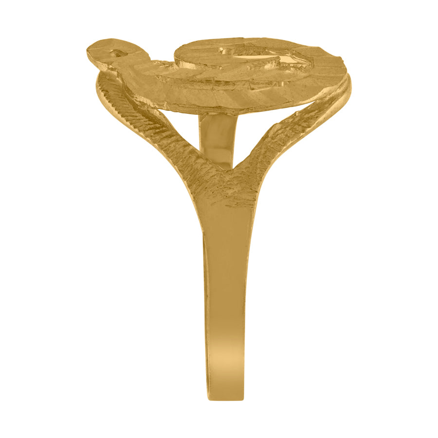 10Kt Initial Ring
