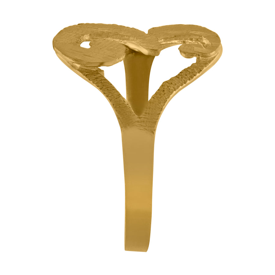 10Kt Initial Ring