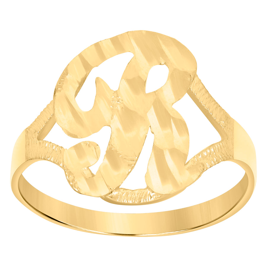 10Kt Initial Ring