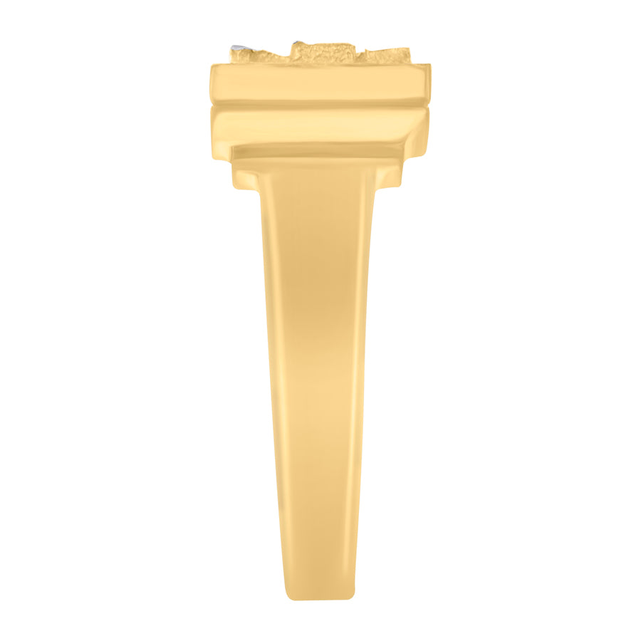 10Kt Gold Initial Letter Ring "F"