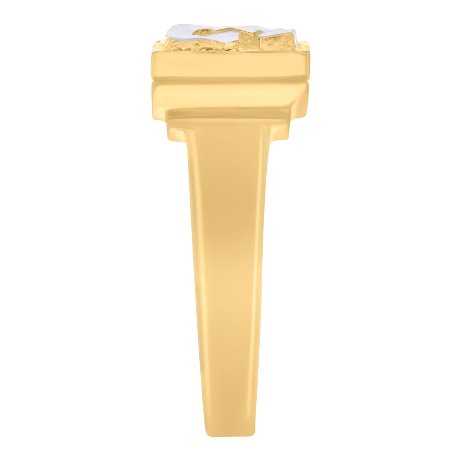 10Kt Gold Initial Letter Ring "G"