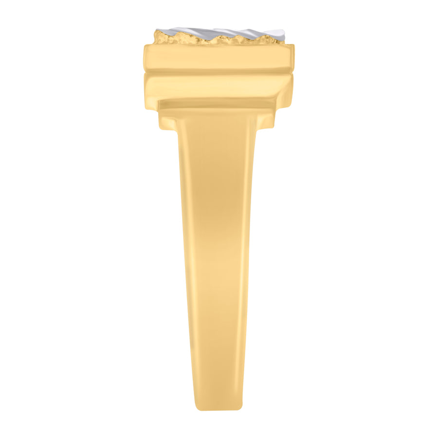 10Kt Gold Initial Letter Ring "V"