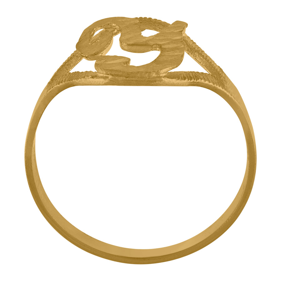 10Kt Initial Ring