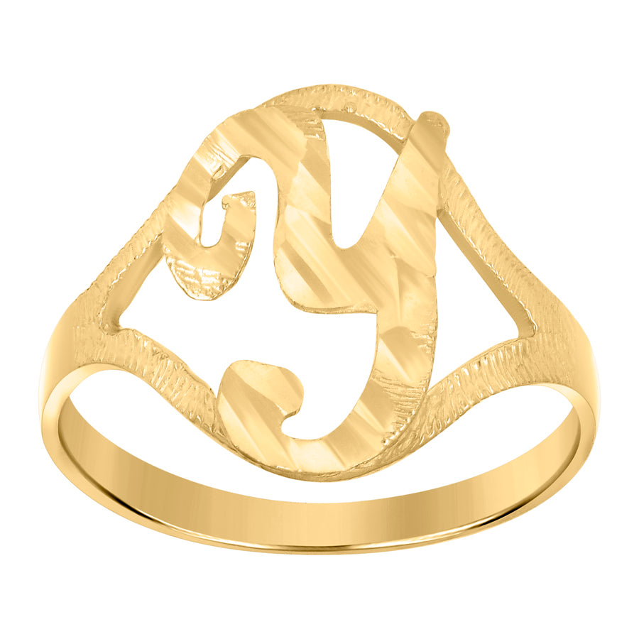 10Kt Initial Ring