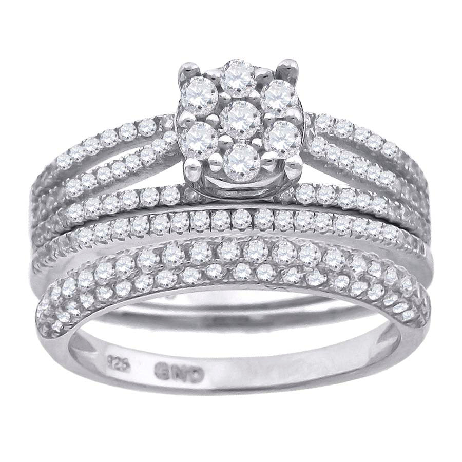 925 Trio Cz Ring