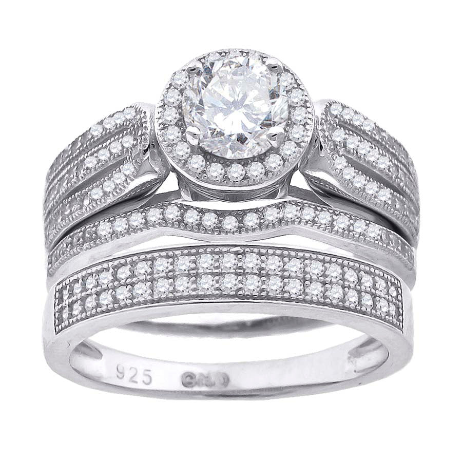 925 Trio Cz Ring