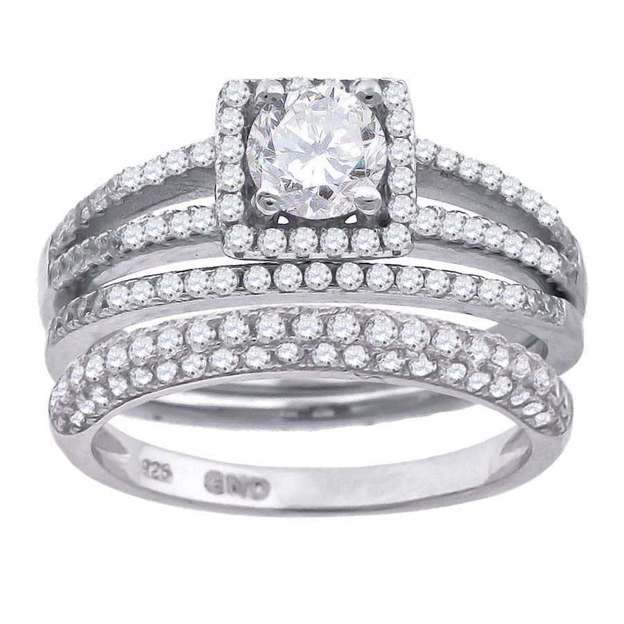925 Trio Cz Ring