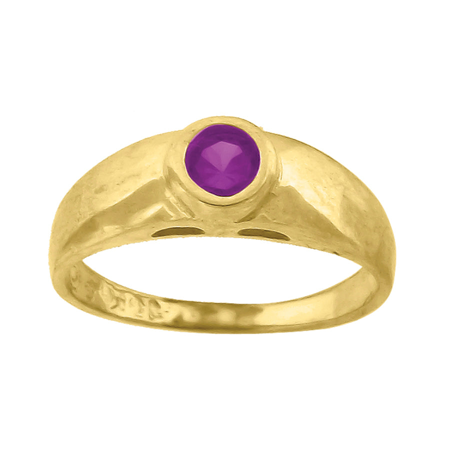 10Kt Gold Cz Baby Ring