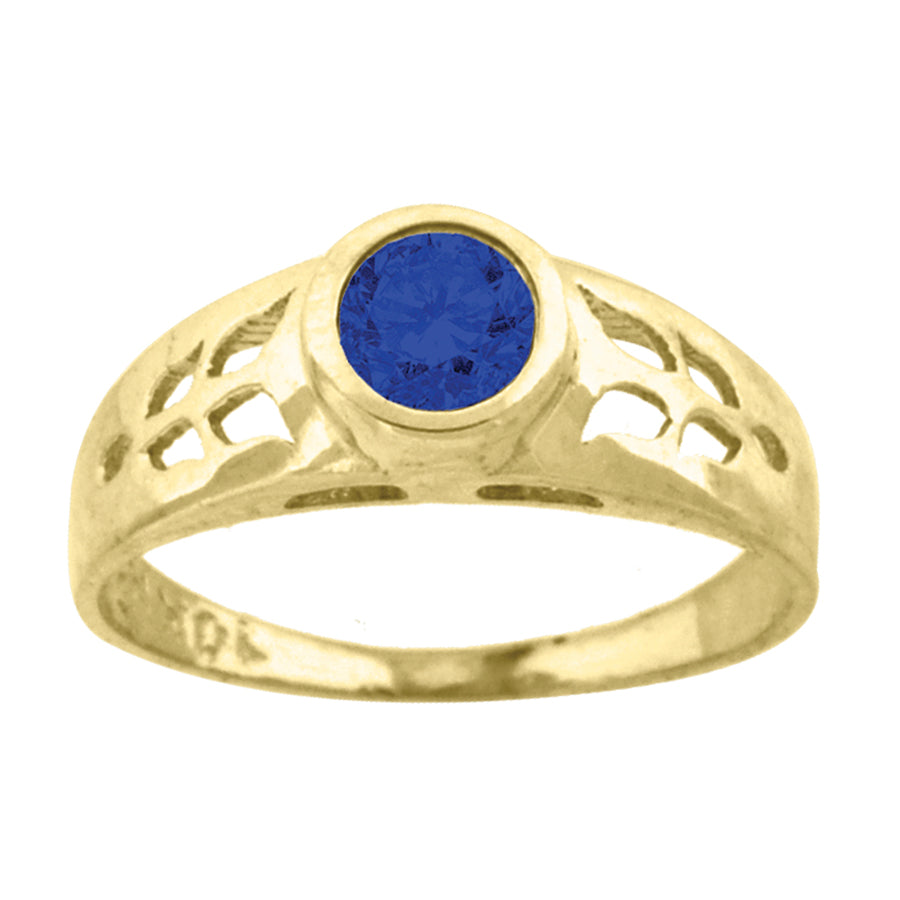 10Kt Gold Cz Baby Ring
