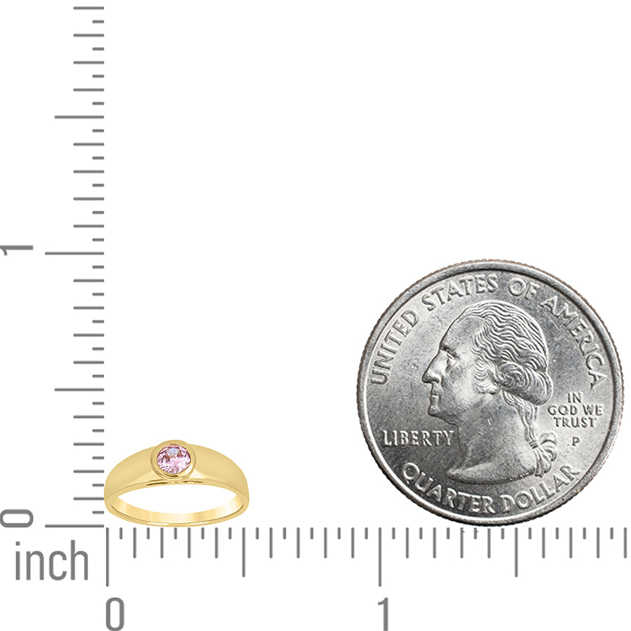 10Kt Gold Cz Baby Ring