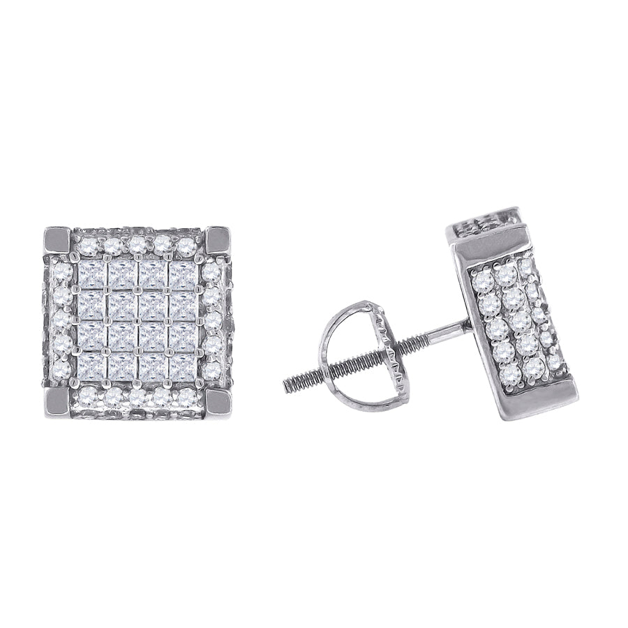 925-Cz Invisible Earring