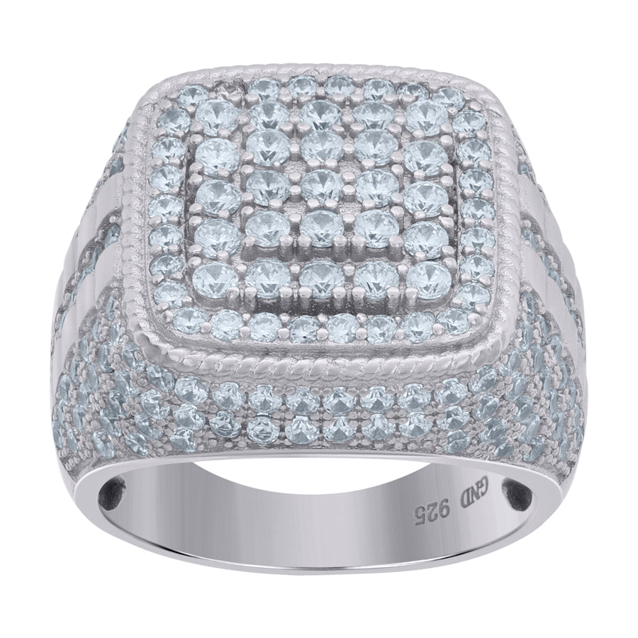 925 Sterling Silver Cz Ring
