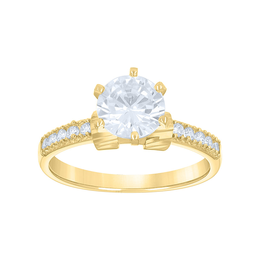 14Kt Gold Cz Ring