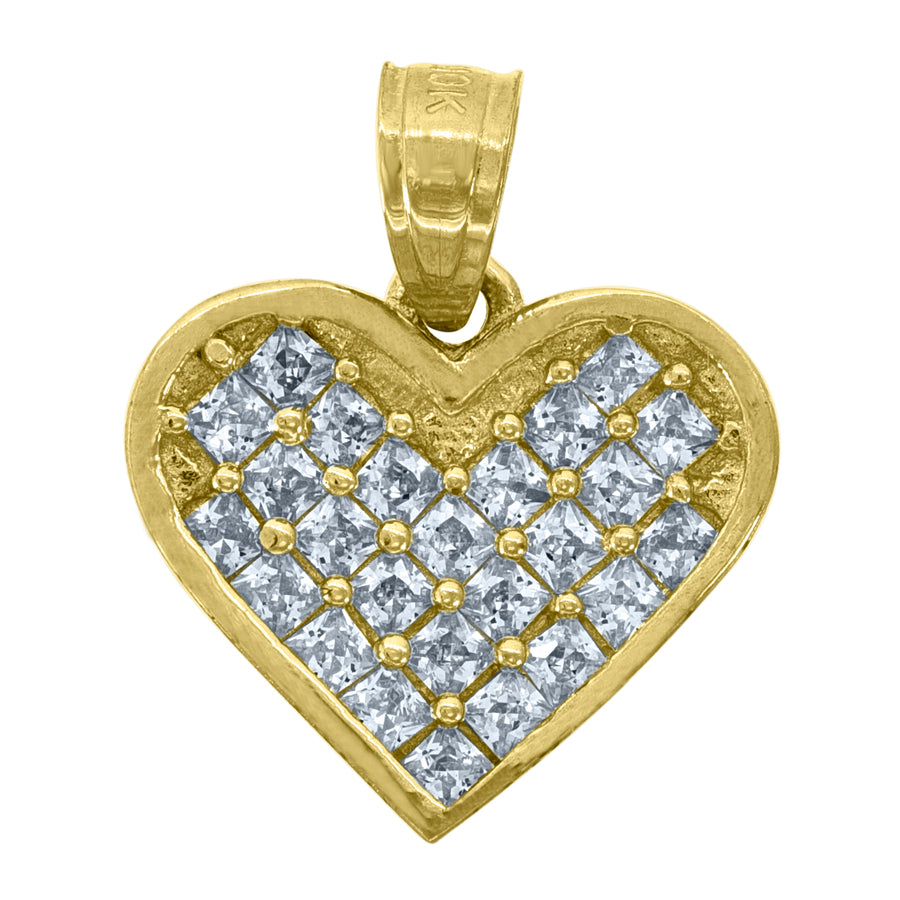 10Kt Gold Cz Pendant