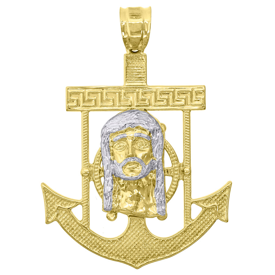 10Kt Gold Anchor Pendant