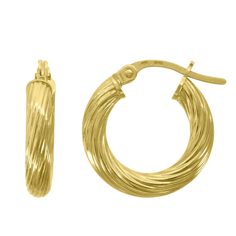 10Kt Gold Hoop Earrings