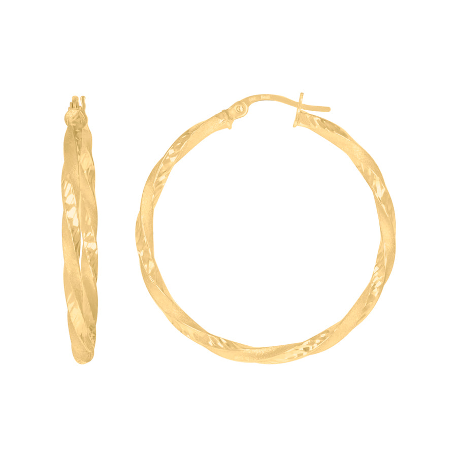 10Kt Gold Hoop Earrings