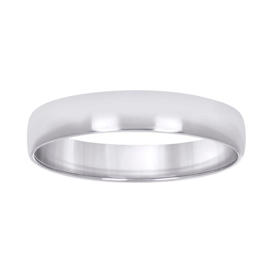 925 Silver Comfort Fit Band 5mm S5-S14 Rhodium Pla