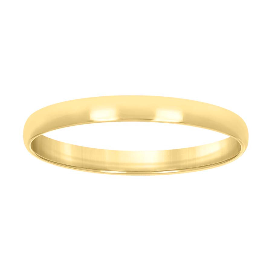 925 Silver Comfort Fit Band 3mm S5-S14 Yellow Plat