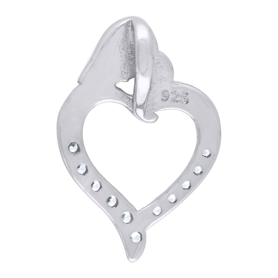 925-Cz Mom Heart Pendant