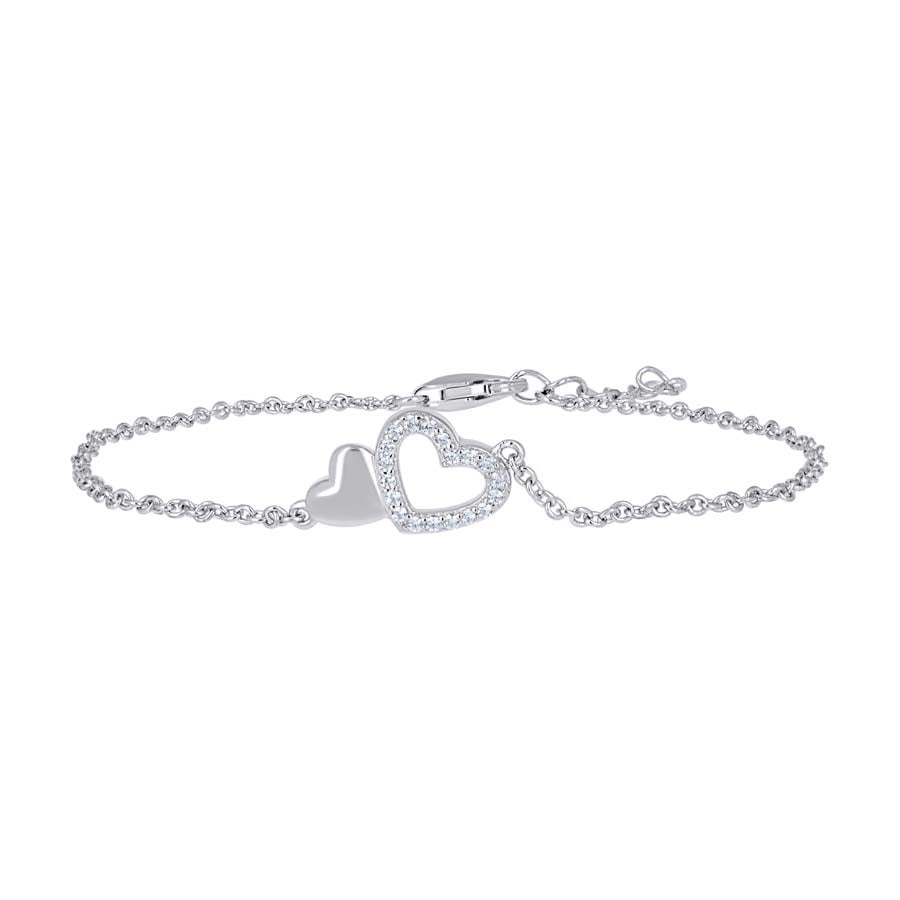925-Fashion Heart Bracelet