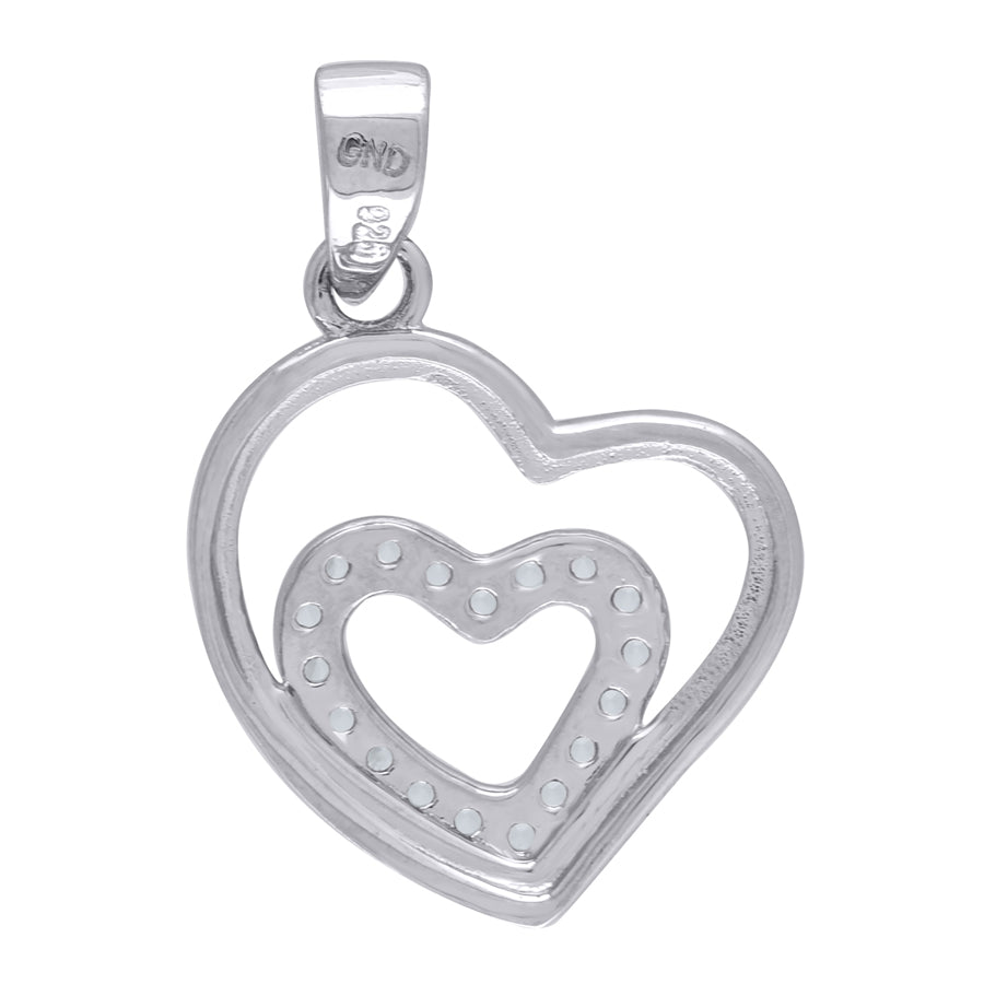 925-Cz Heart Pendant