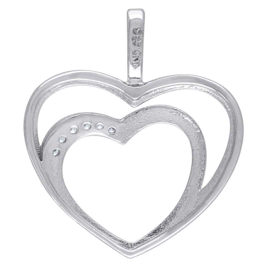 925-Cz Heart Pendant