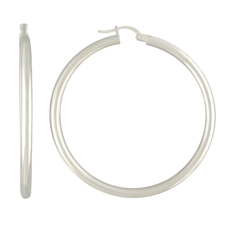 925-Silver 3mm Hoop Earrings