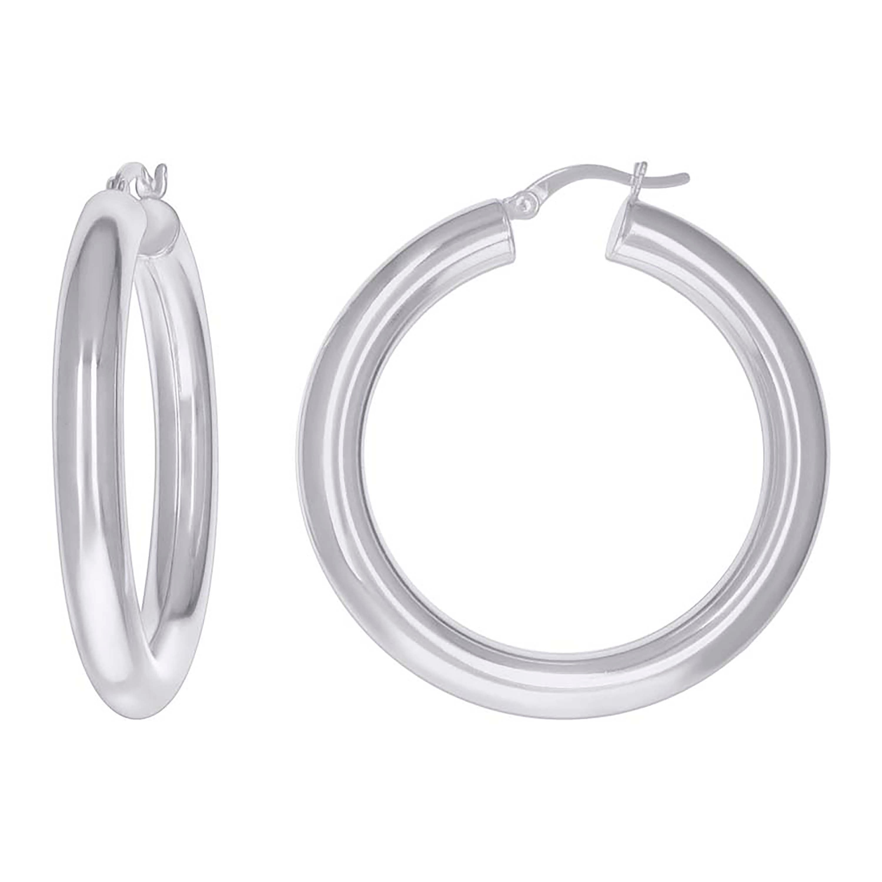 925-Silver 5mm Hoop Earrings