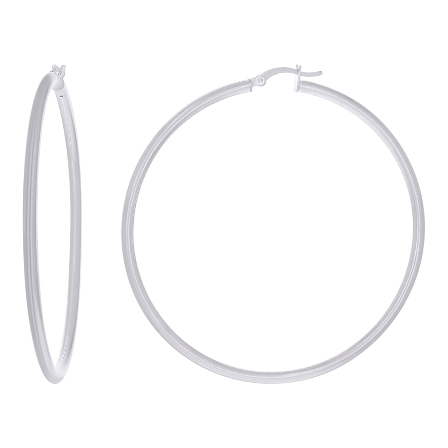 925-Silver 2.5mm Hoop Earrings