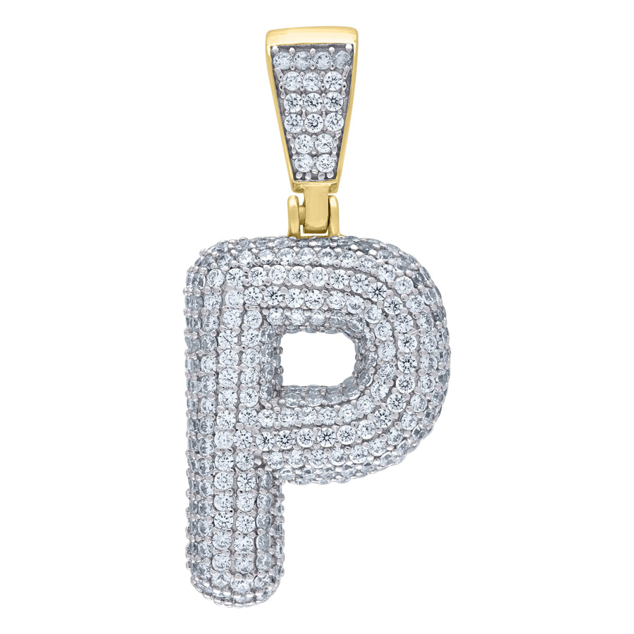 925-Silver Pendant "P" Initial