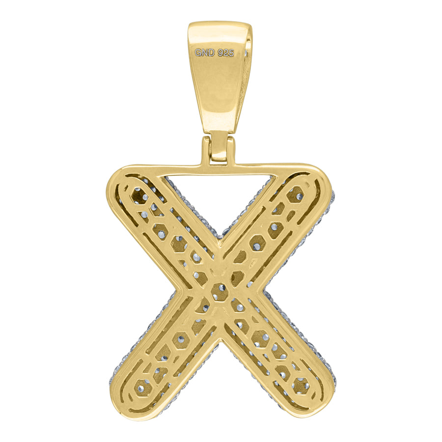 925-Silver Pendant "X" Initial
