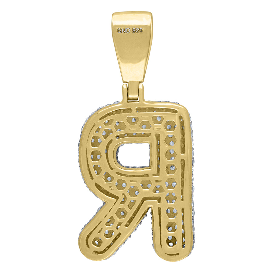 925-Silver Initial "R" Pendant