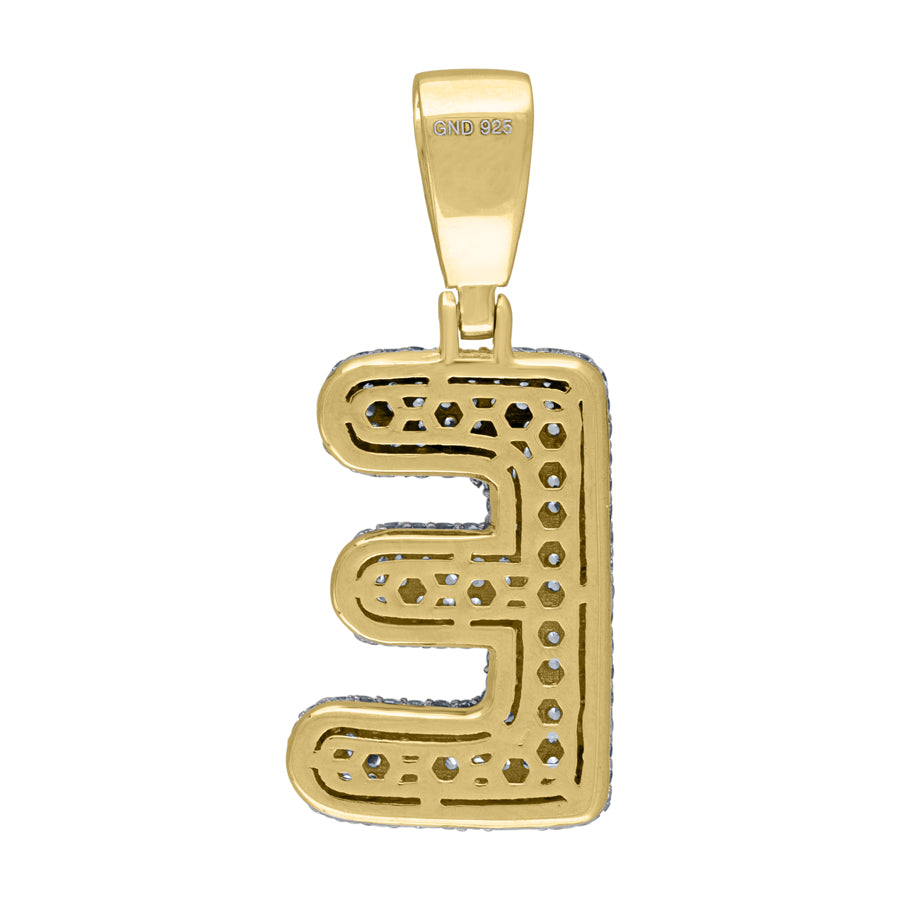 925-Silver Pendant "E" Initial