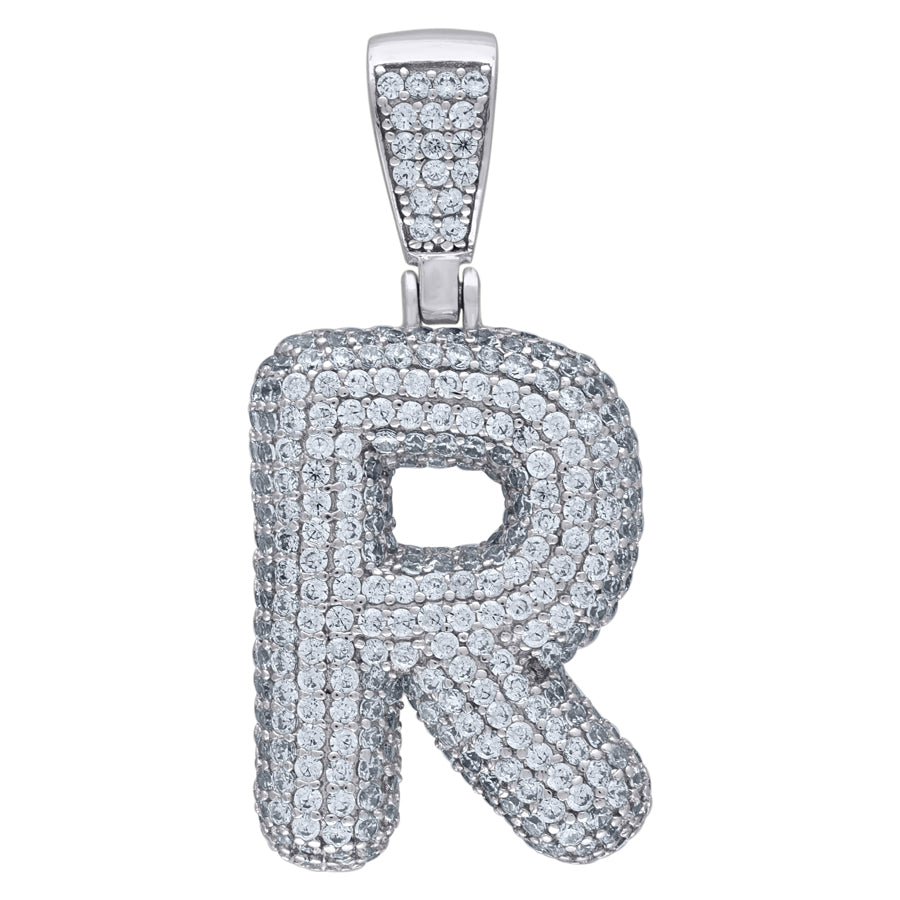 925-Silver Pendant "R" Initial
