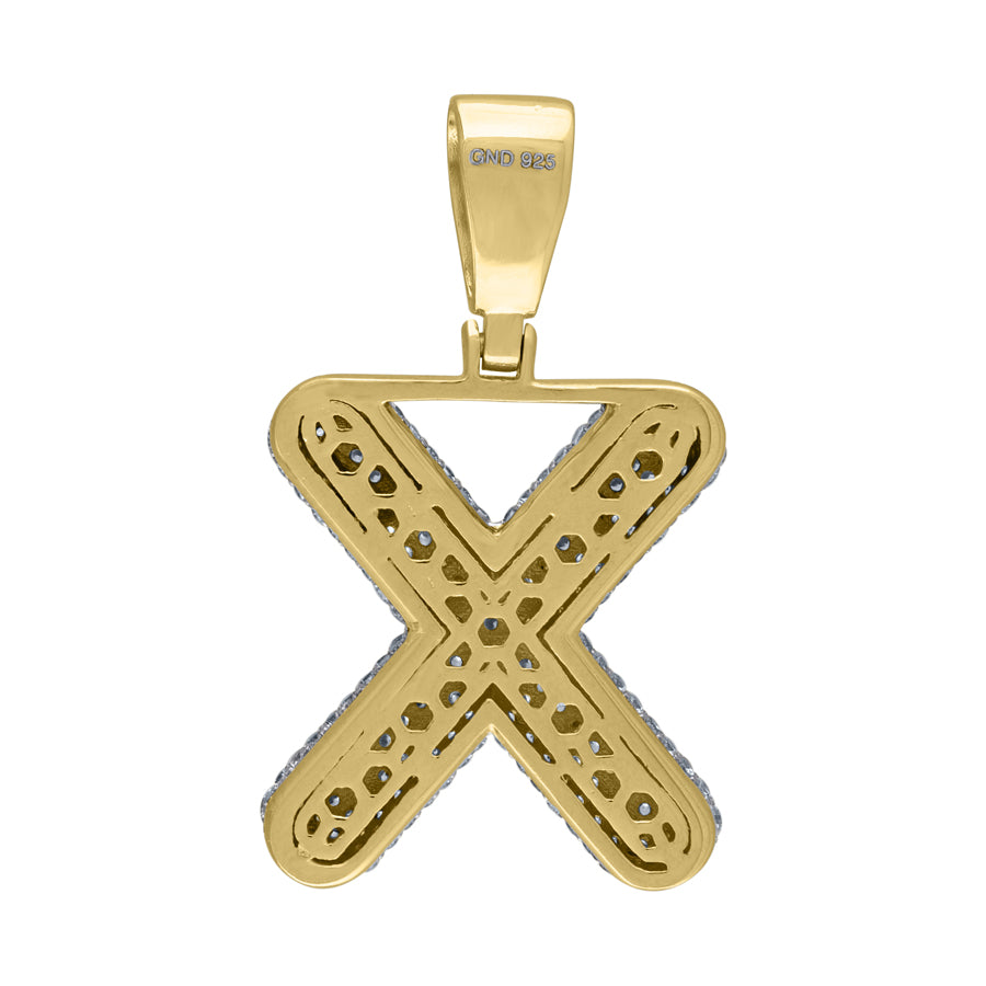 925-Silver Pendant "X" Initial