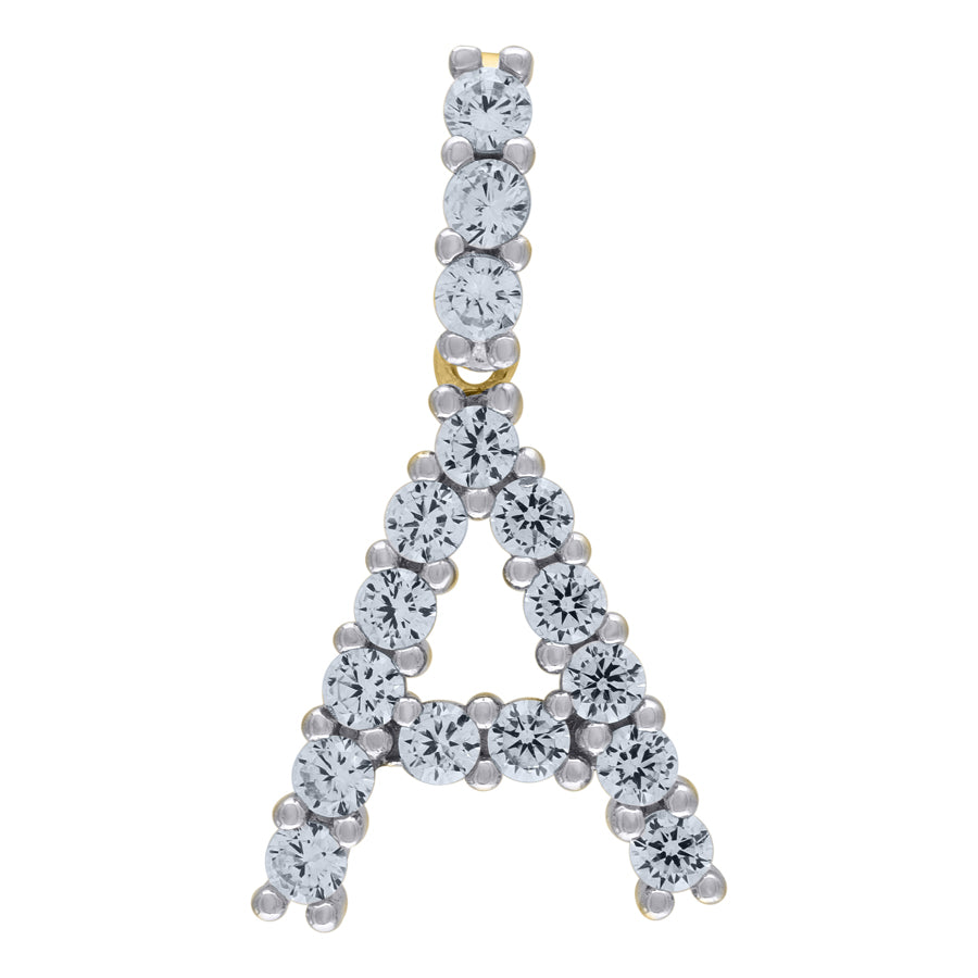 925-Silver Initial "A" Pendant