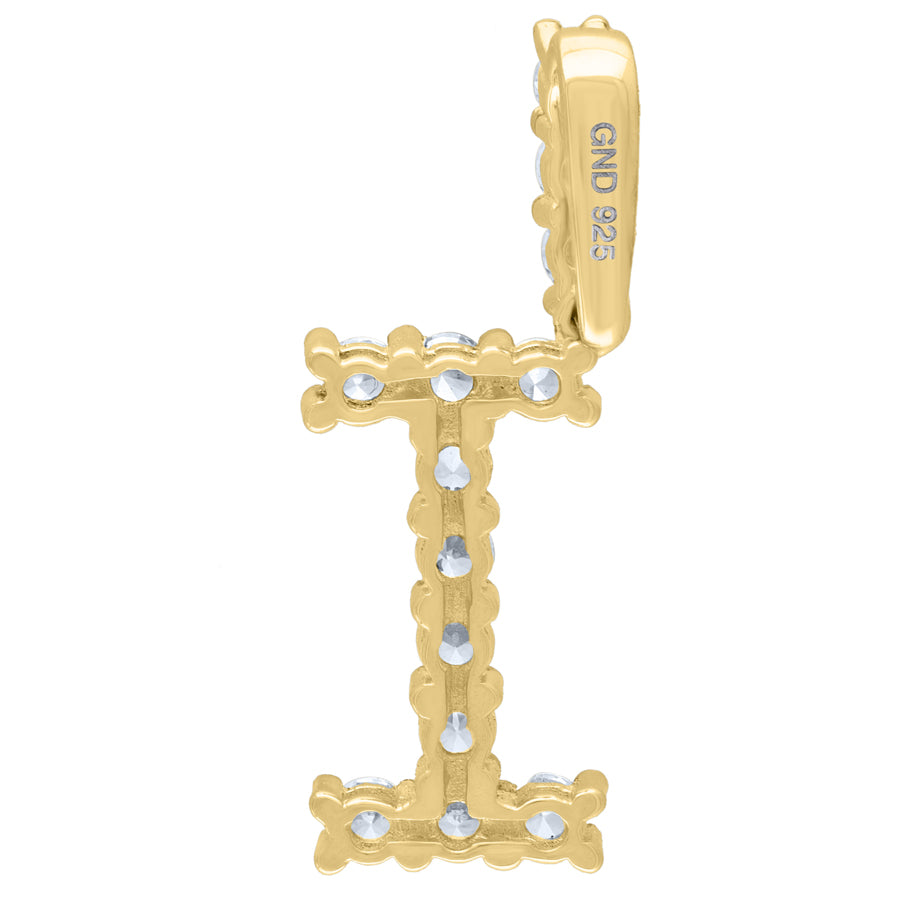 925-Silver Initial "I" Pendant