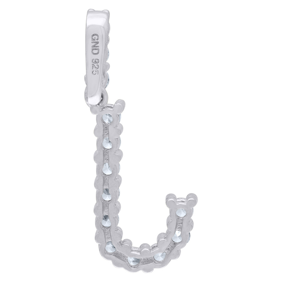 925-Silver Initial "J" Pendant