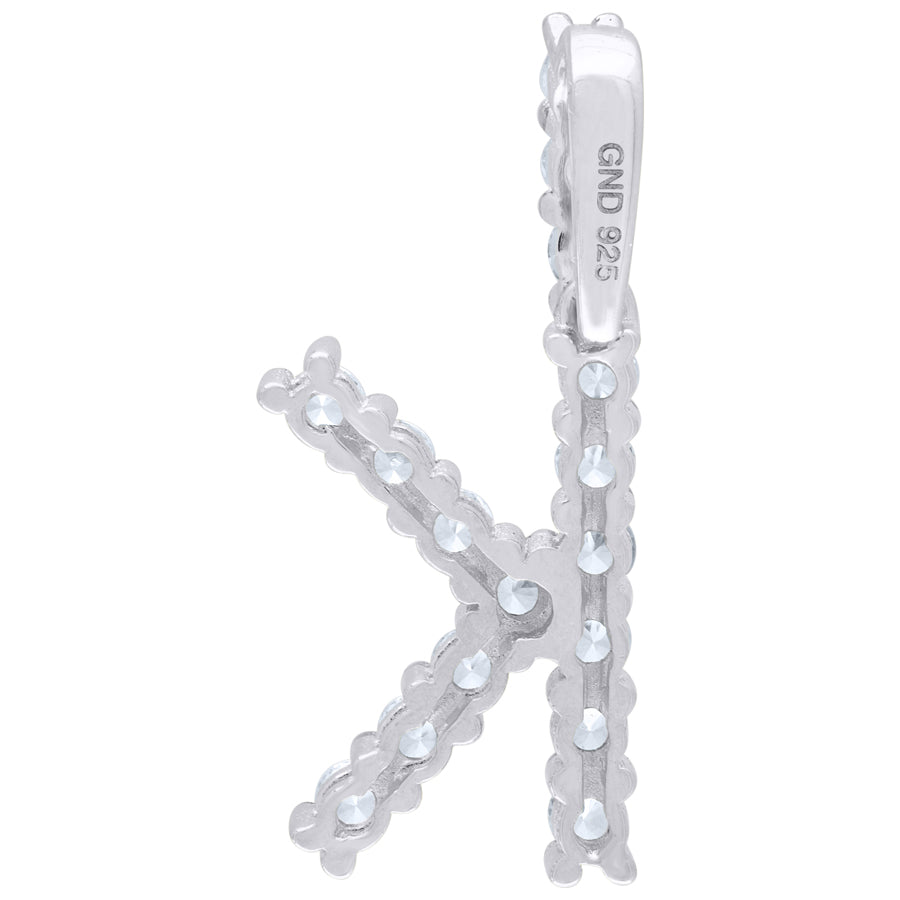925-Silver Initial "K" Pendant