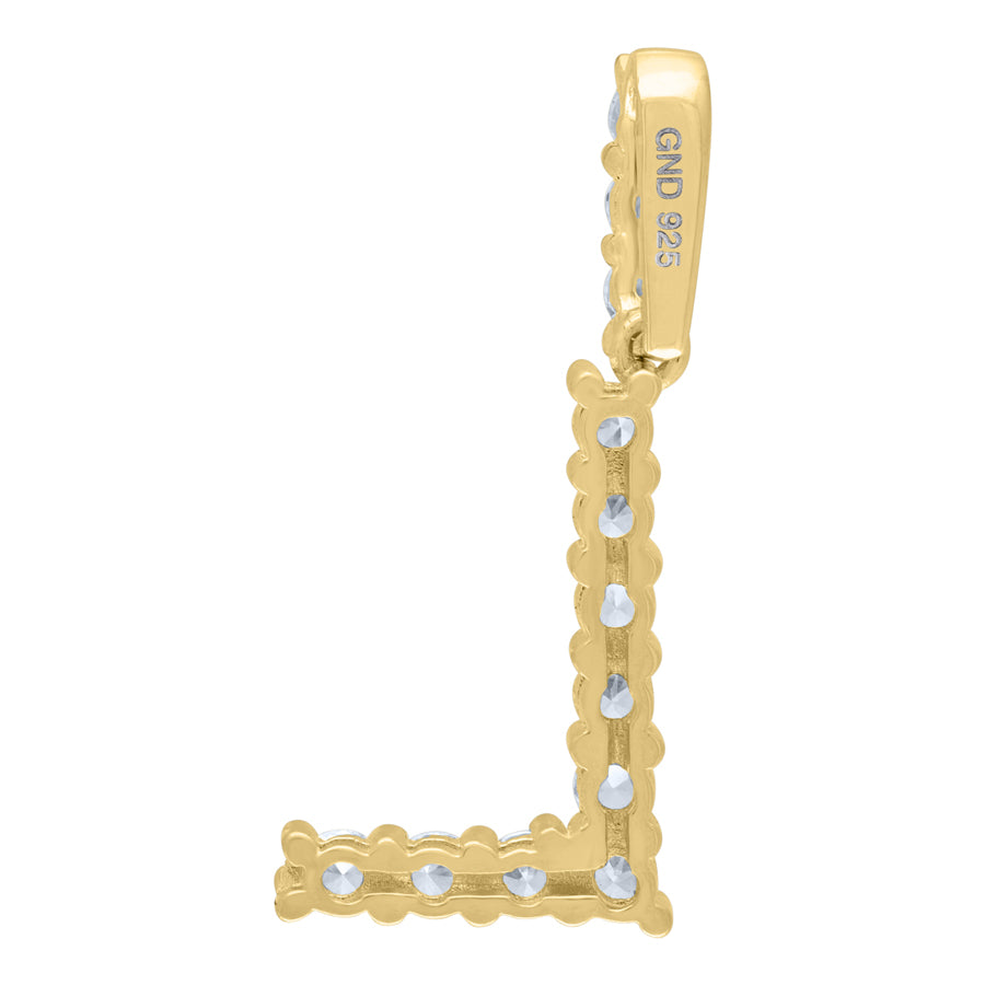 925-Silver Initial "L" Pendant