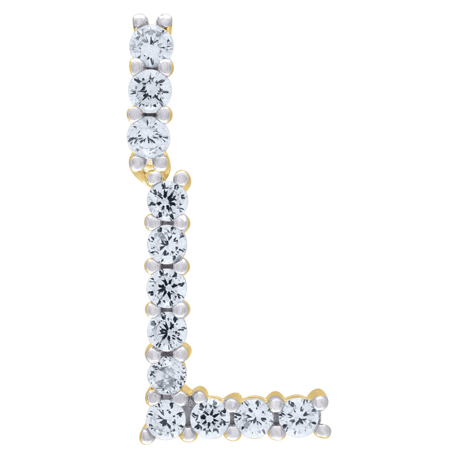 925-Silver Initial "L" Pendant